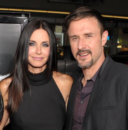 David Arquette with his ex-wife Courteney Cox.